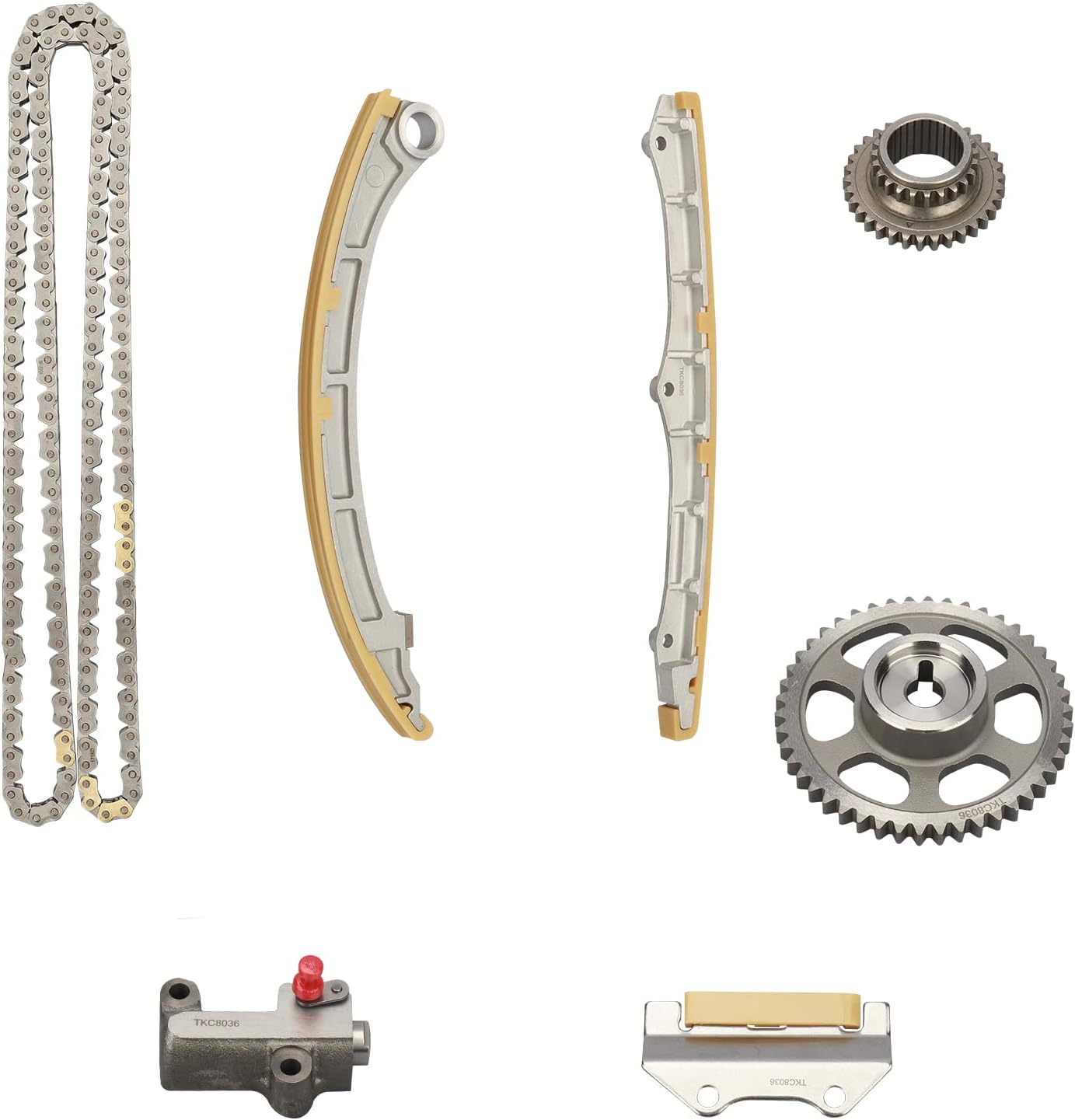 Engine Timing Chain Kit for Honda Accord 2003-07/CR-V 2002-06/Element 2009-10, for Acura TSX 2004-08 2.4L L4