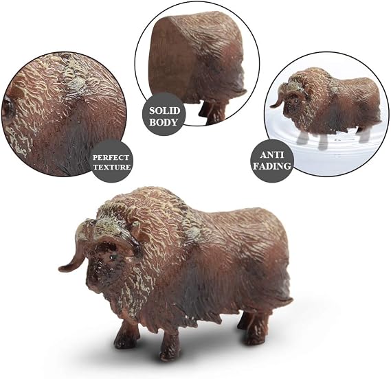 Mini Tudou Cow Bull Toys Farm Animal 12 PCS 3.4in