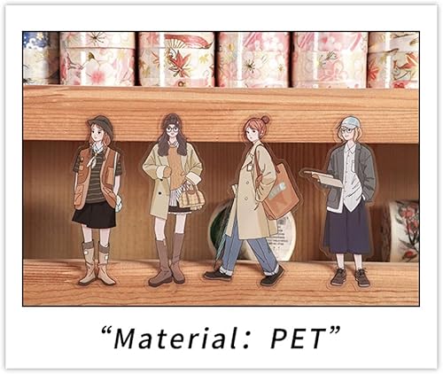 Vista 45 de Alideco 120 calcomanías para álbumes de recortes, manual de personajes, álbumes de recortes, diario de basura, manualidades, decoración de adornos