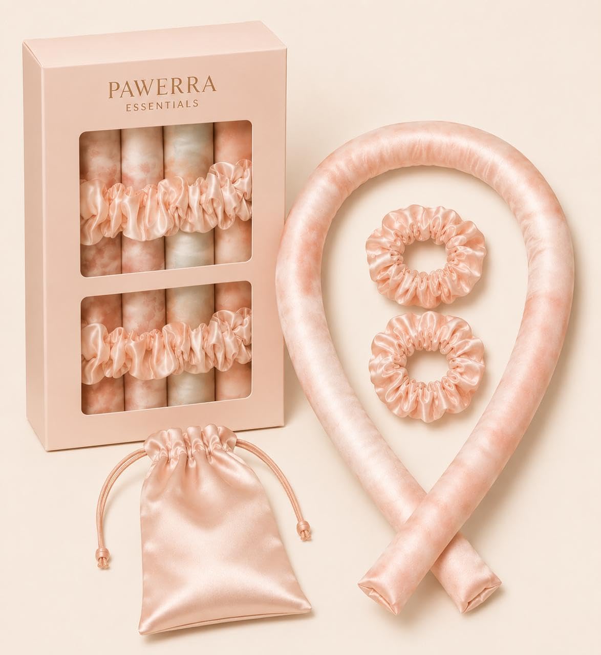 Pawvera Heatless Hair Curler Set with Satin Cover