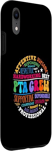 Miniatura 3 de iPhone XR Parents Teacher Association Team Supporter PTA Crew Case