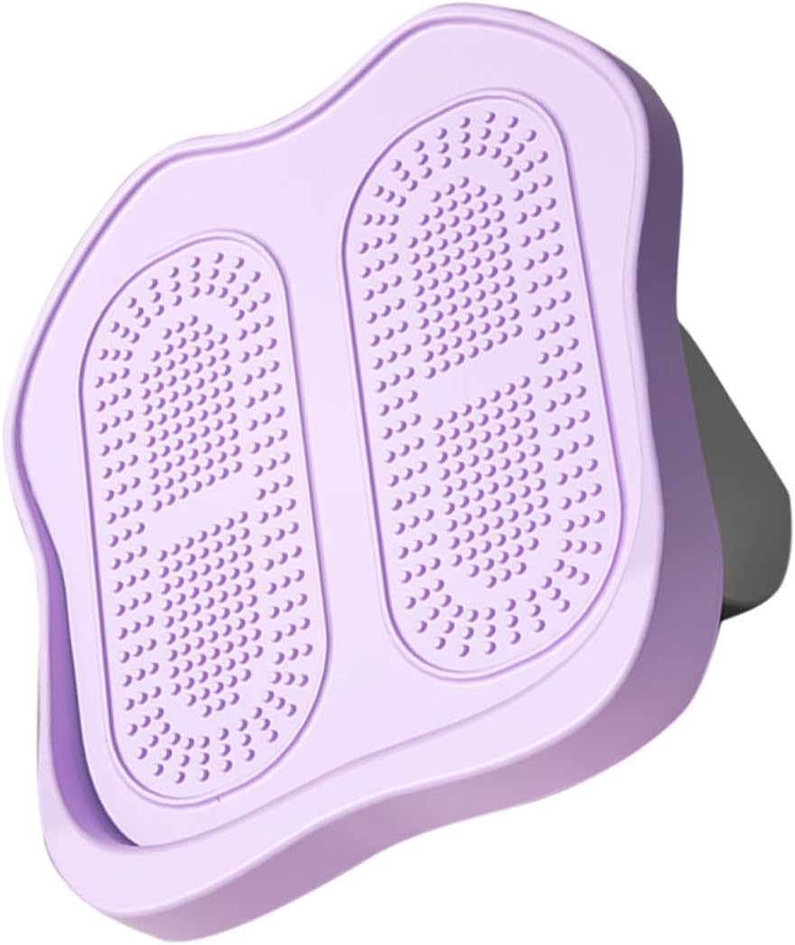 Adjustable Purple Fitness Stepper for Women Home Use Portable Mini Pedal Trainer Lightweight Exercise Equipment for Calorie Burning and Leg Stretching