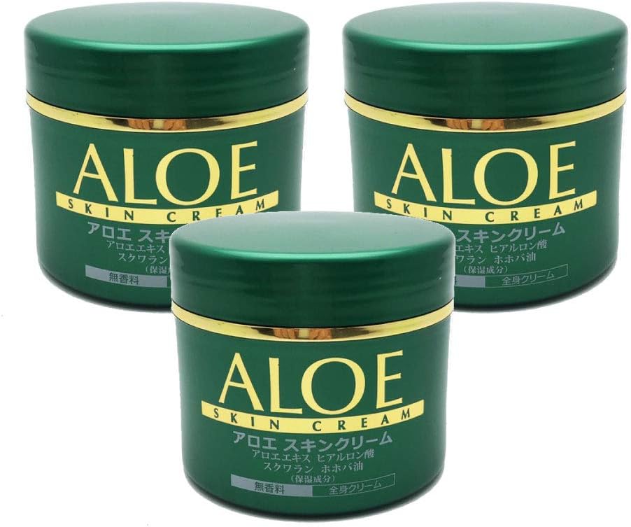 Amazon アロエ アロエスキンクリーム 3個セット 555g（185g×3個） 全身クリーム 無香料 保湿 アロヤン 井藤漢方製薬