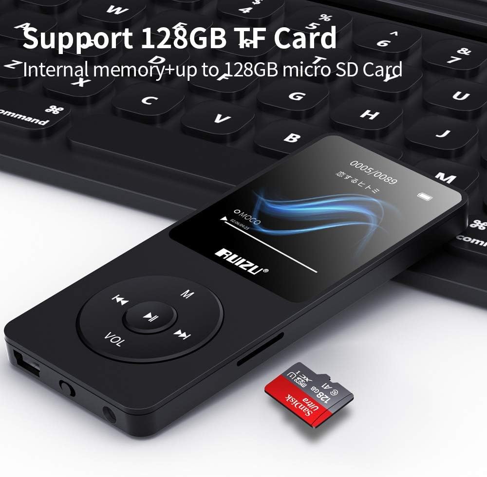 RUIZU 64GB MP3 Player with Bluetooth 5.3, 1.8" Screen & 80H Playback 6 61J RfRhosL. AC SL1000
