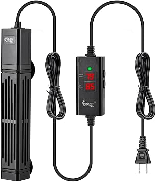 hygger 300W Submersible Aquarium Heater, Adjustable Fish Tank Heater