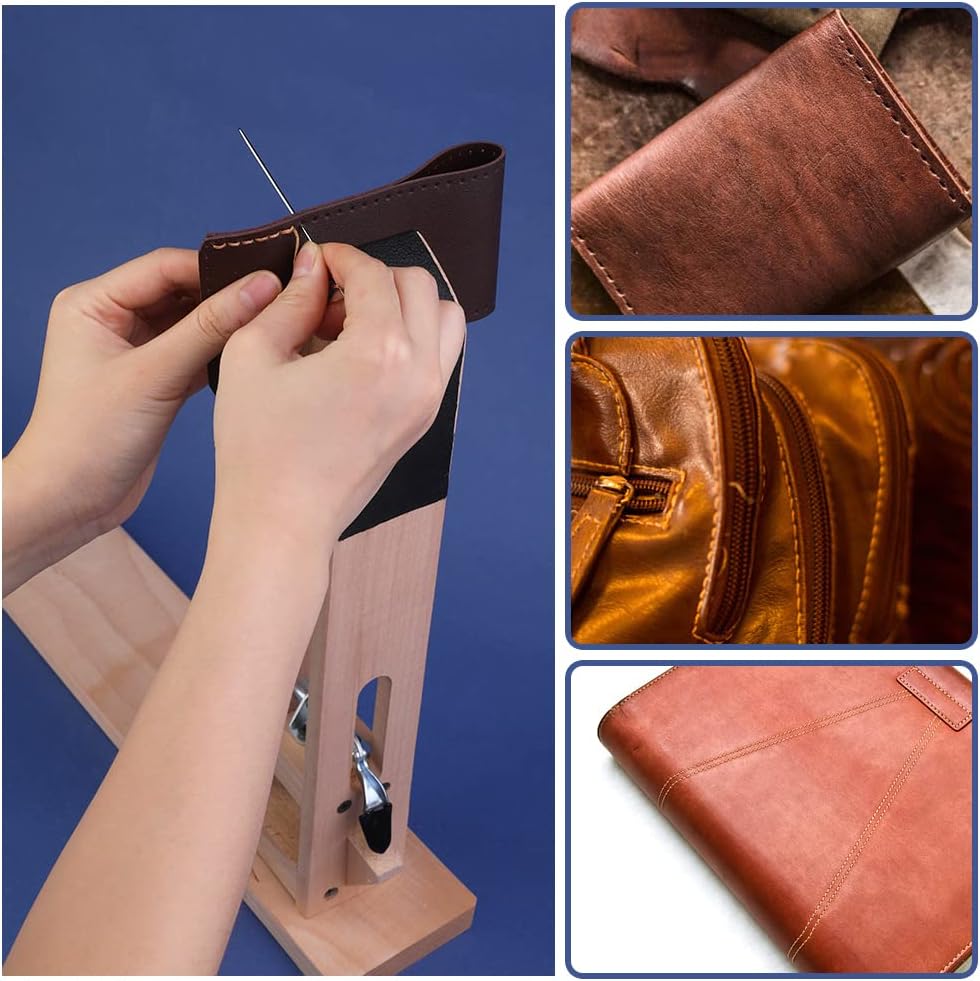 LUNARM Stitching Pony Leather Table Desktop Pony Horse Clamp Leather Stitching Pony for DIY Hand Leathercraft Sewing