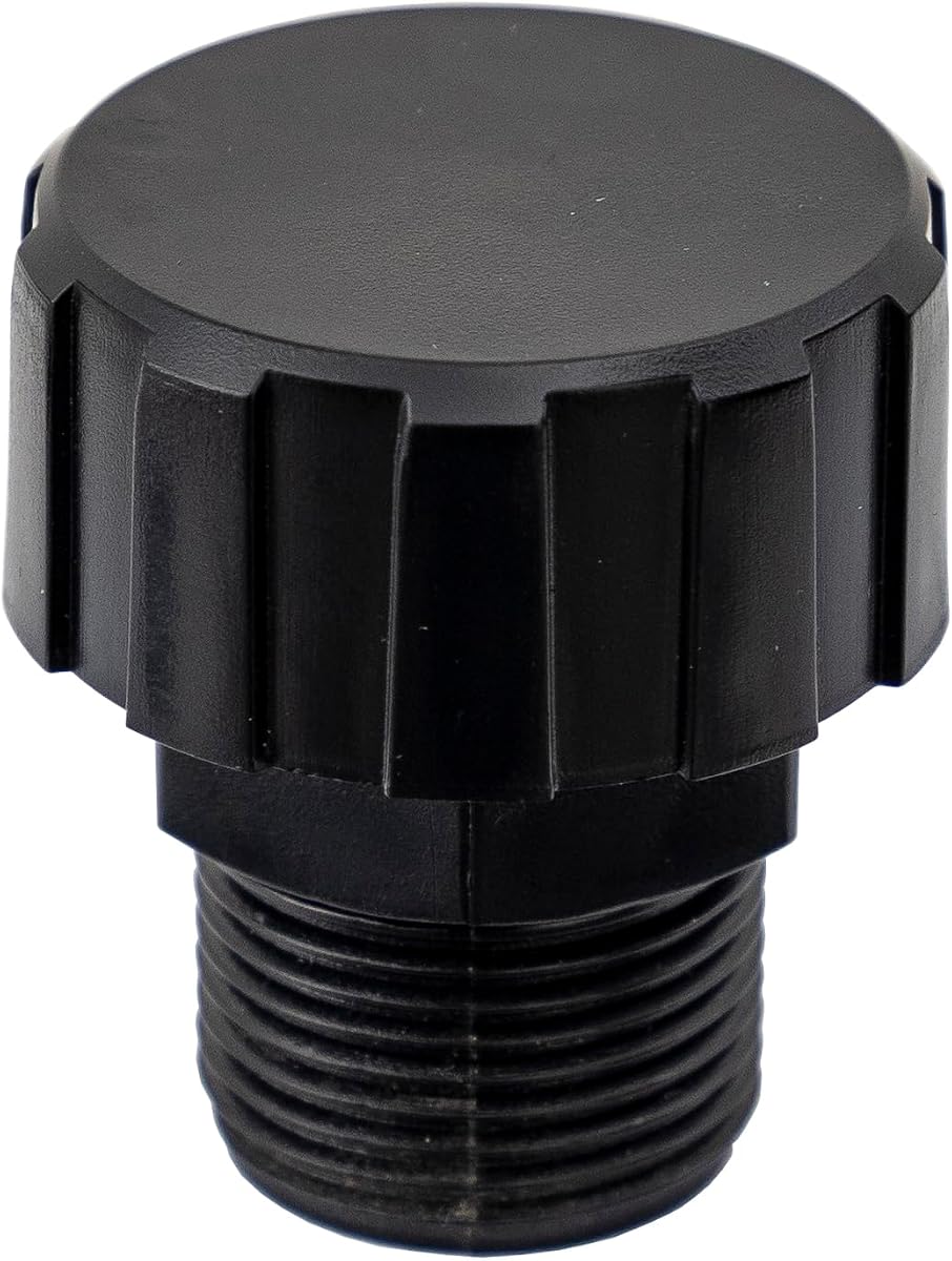 Buyers Products HBF12P DC Hydraulic Power Unit Poly Breather Cap, Free Flow Ventilator for Reservoir, Oil-Resistant, 3/4 NPT