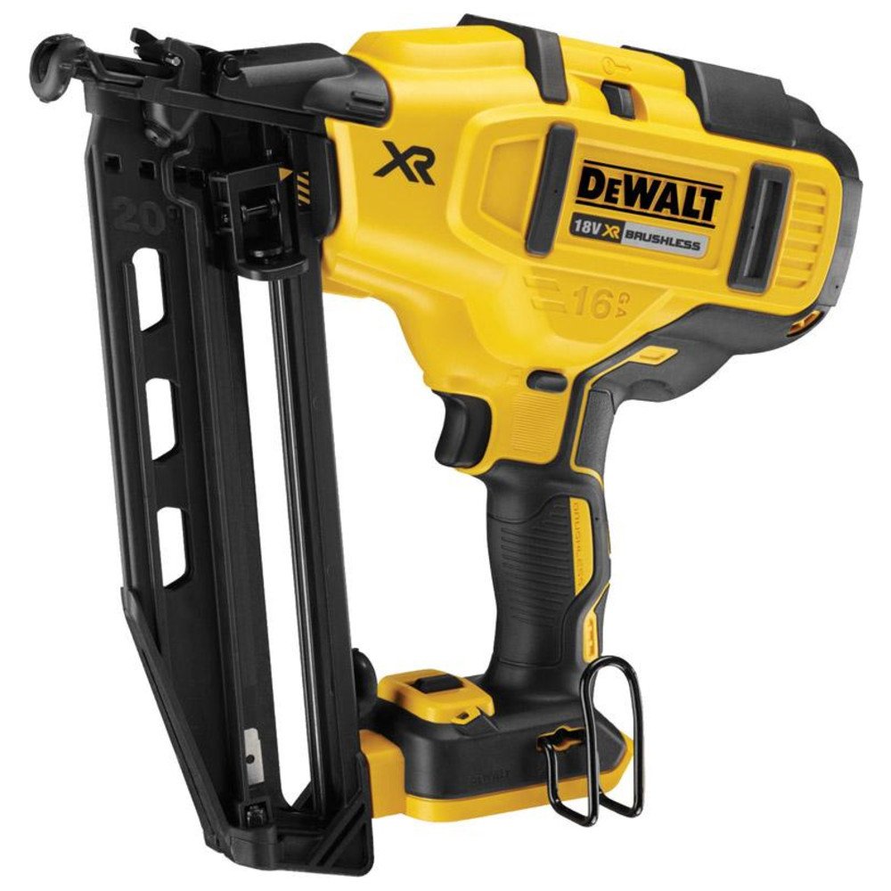 DeWalt, Clavadora de Acabado sin escobillas XR 18V sin cargador/batería con maletín TSTAK 16Ga para clavos de 1,6mm diámetro y 32, 63 mm largo