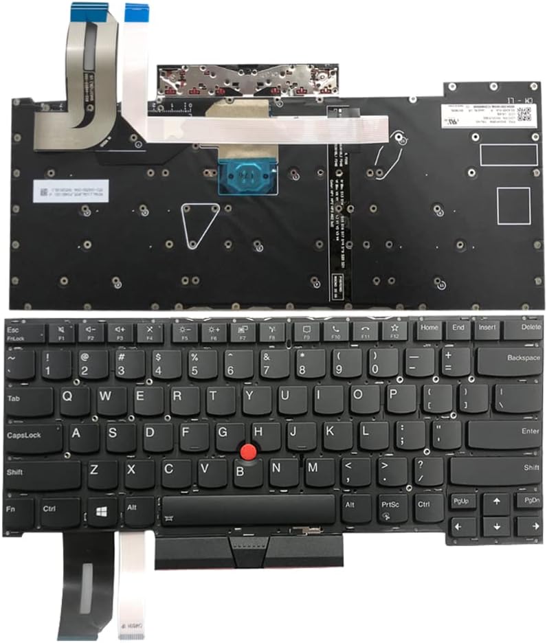 Zahara US no Backlight Keyboard Laptop for Lenovo ThinkPad T14S Gen1 Gen2 20T0 20T1 20UH 20UJ/ThinkPad P1 Gen 3 Type 20TH 20TJ/ ThinkPad X1 Extreme 3rd Gen Type 20TK 20TL SN20W19559 PK131L51B00