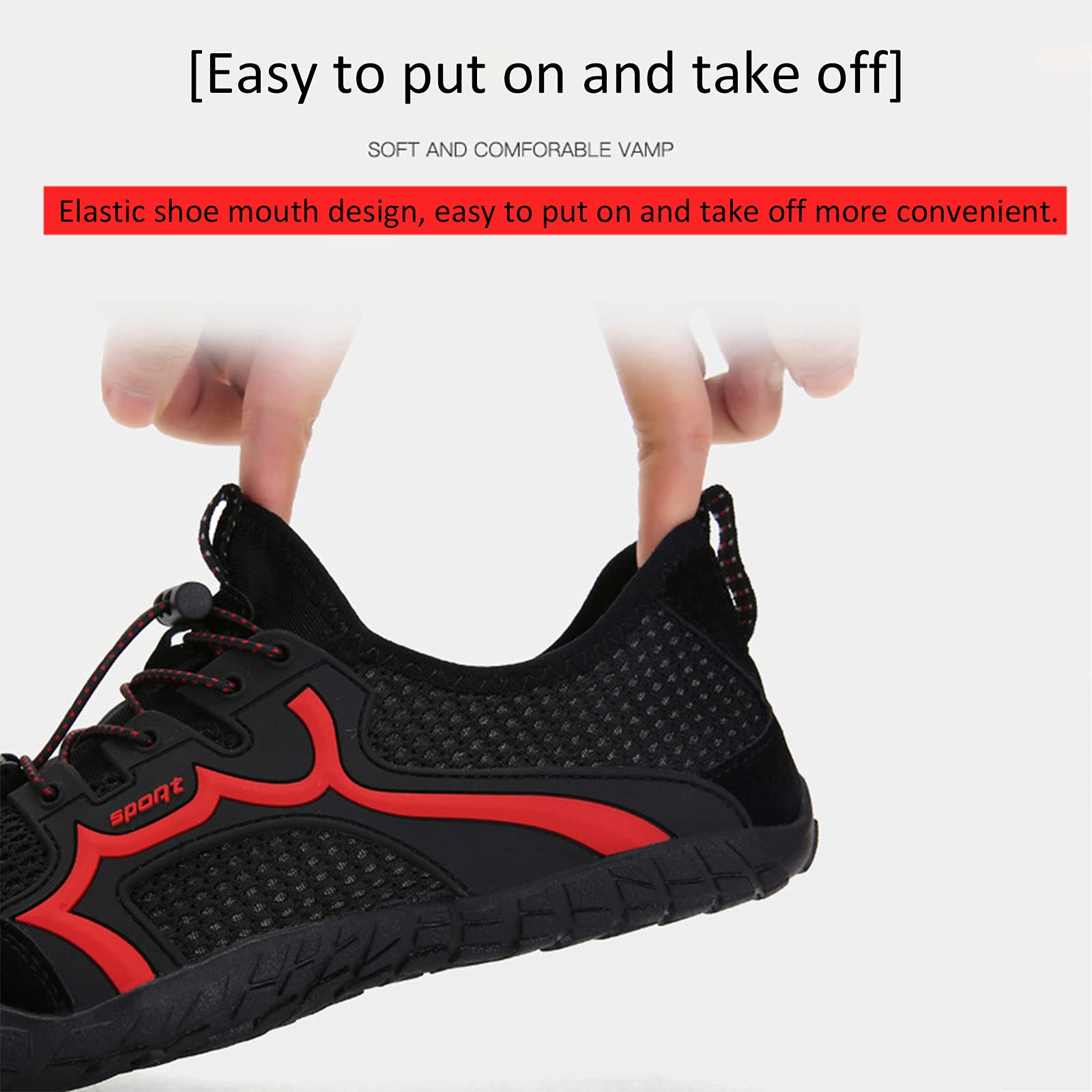 Scarpe a Piedi Nudi,Scarpe da Acqua Scarpe da Acqua Sportive ad Asciugatura Rapida da Donna da Uomo, della Punta Anti-collisione a Cinque Dita,Scarpe da Barca da Guida Unisex da Spiaggia