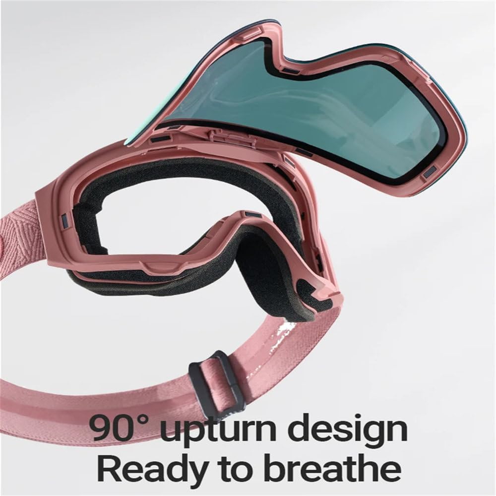 Lunettes de ski et de snowboard haute définition antibuée à double verre pour homme et femme (2025)