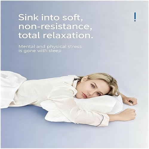 Miniatura 3 de Almohada ergonómica de espuma viscoelástica de rebote lento de cuatro lados, almohada cervical de apoyo para el cuello para dormir lateral y