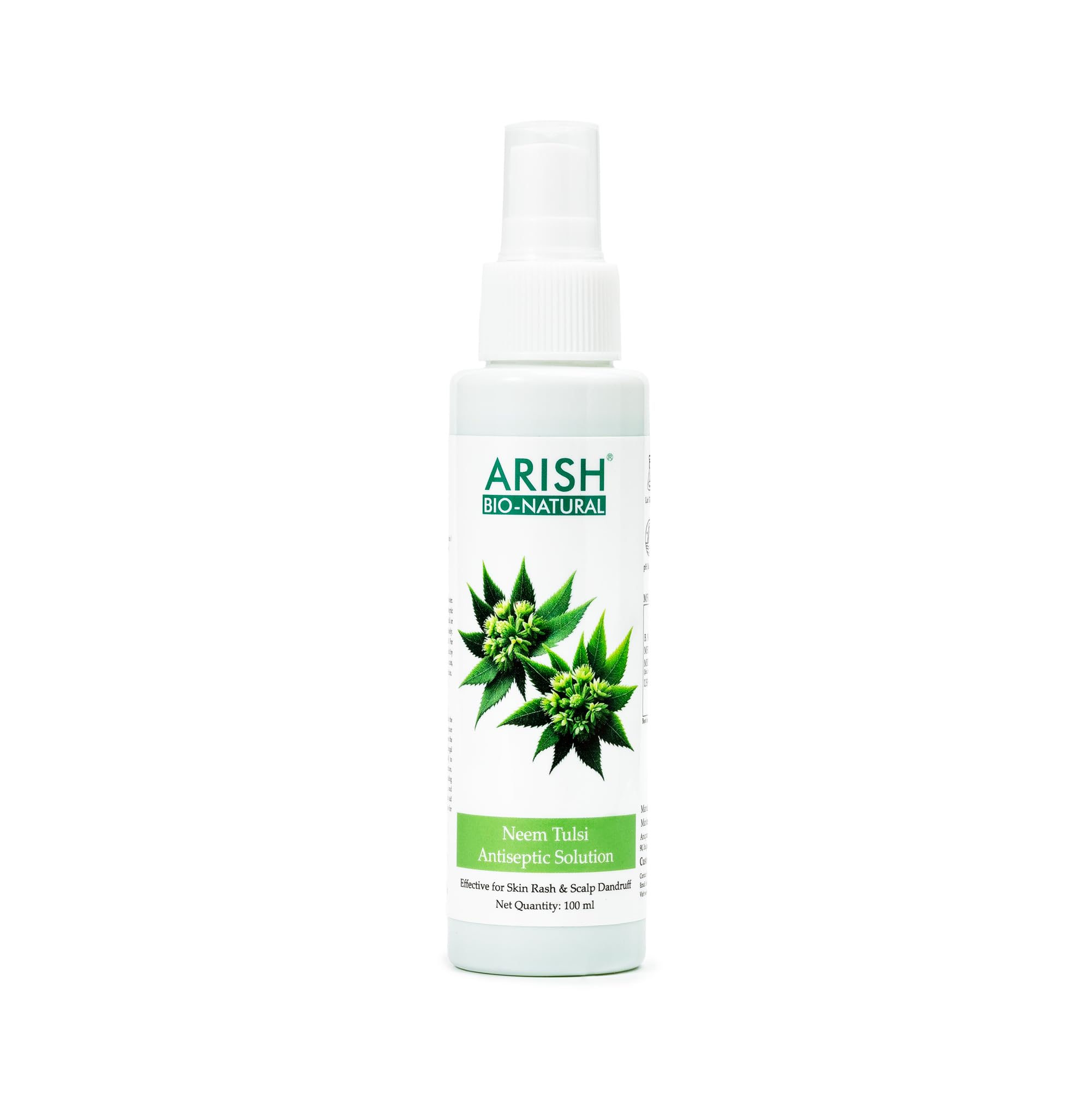 ARISH BIO-NATURAL Neem Tulsi Antiseptic Solution – Natural Skin Healing & Infection Prevention | 100ml-image-6