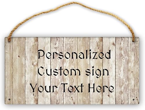 Letreros de madera personalizados con tu texto de bienvenida para puerta delantera, decoración de pared para interiores y exteriores, placa de regalo