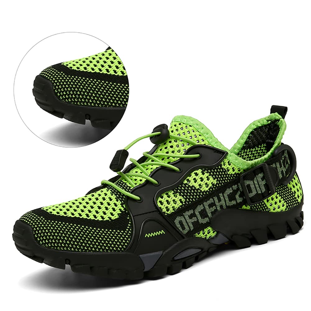 TANGYUGEN Zapatos de agua para hombre y mujer, zapatos de senderismo al aire libre, secado rápido, zapatos acuáticos para playa, viajes, senderismo, escalada