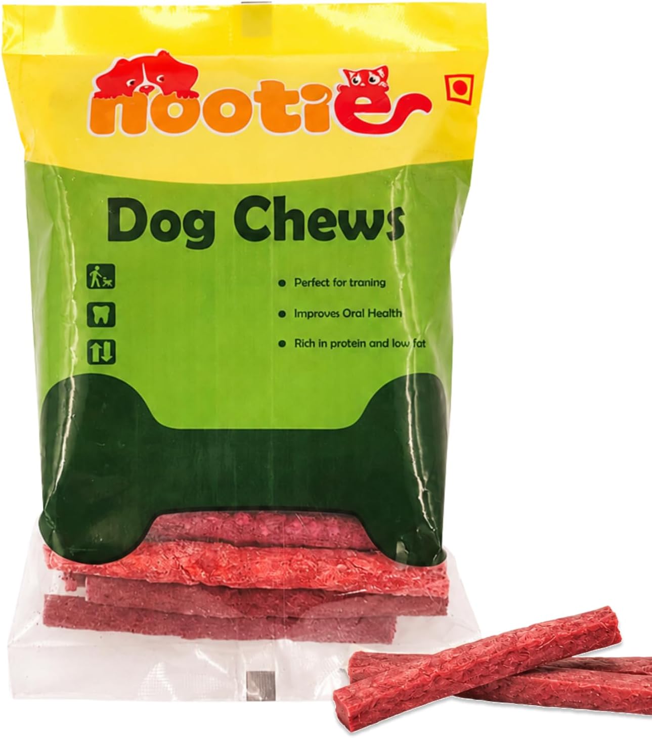 Mutton Dog Chew Sticks - 1kg | High Protein Dog Chew Stick with Real Mutton Flavour | Long-Lasting Chew Sticks for Dogs | Dental Care, Training & Daily Chewing | Suitable for All Breeds