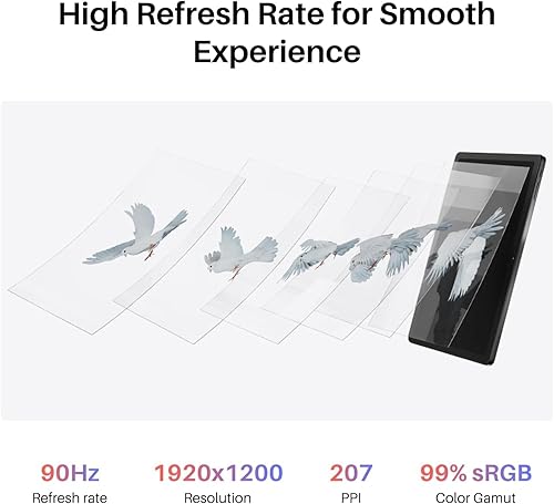 Miniatura 2 de HUION KAMVAS Slate 11 Tableta de Dibujo Independiente Sin Necesidad de Computadora con Pantalla Antirreflejos, Tableta de Arte Digital de 10.95