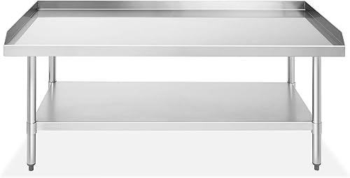 Miniatura 7 de GRIDMANN NSF - Mesa de acero inoxidable calibre 16 de 24 pulgadas de largo x 30 pulgadas de ancho x 24 pulgadas de alto, con estante inferior para