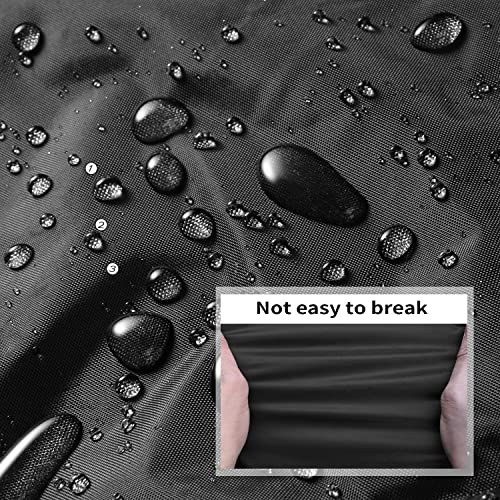 Loodro Patio Furniture Set Covers Outdoor Table Cover Rectangular Patio Cover Waterproof Anti-Uv Resistant With 4 Windproof Buckles Large Black （81Lx47Wx28H） #TOP3