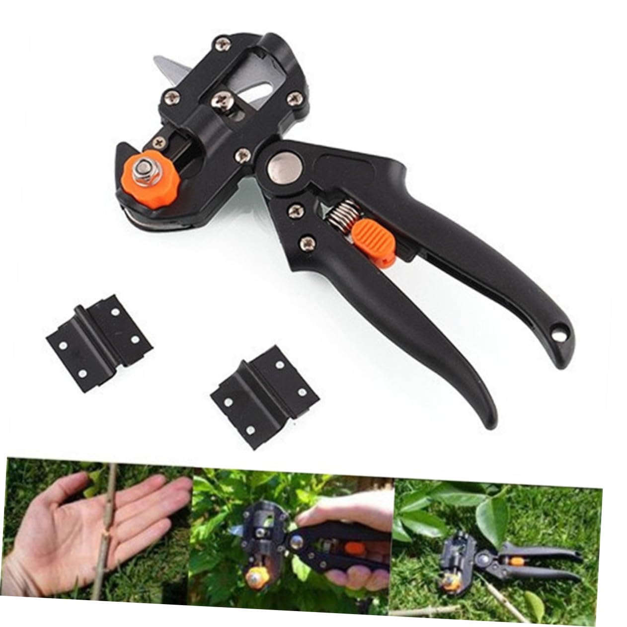 Forbici per Innesto Piante e Alberi in Acciaio Inossidabile | Sostituzione Rapida, Uso Semplice, Utensile da Giardino per Potature e Lavori di Innesto