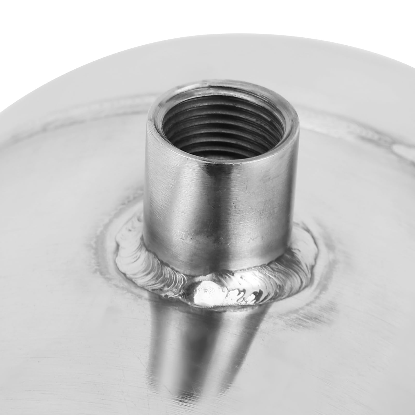 Tanque de Almacenamiento de Gas de Acero de 5 Litros, Contenedor de 4 Puertos Tanque de Aire de Alta Presión Diámetro del Tanque Aproximadamente 159 Mm Longitud del Tanque 280 Mm