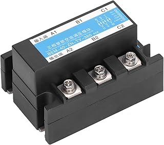 Relé de Estado Sólido Trifásico, relé de Estado Sólido Trifásico, BERM SSR 380V Entrada 380V 40A Relé de Estado de Saída Placa Reguladora de Tensão CA, Relés de Estado Sólido