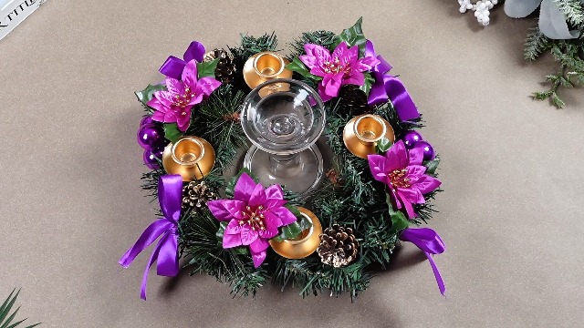 Amazon.com: Suncalla 7 Pcs Christmas Advent Wreath with 5