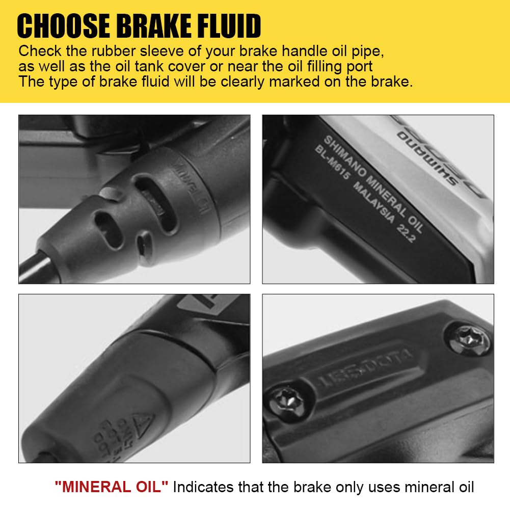 flintronic Kit Purgado Frenos, Kit de Purga de Freno para Bicicleta, para Shimano, MAGURA, TEKTRO, Gama de Frenos de Disco Hidráulicos, Herramientas de reparación de Frenos hidráulico