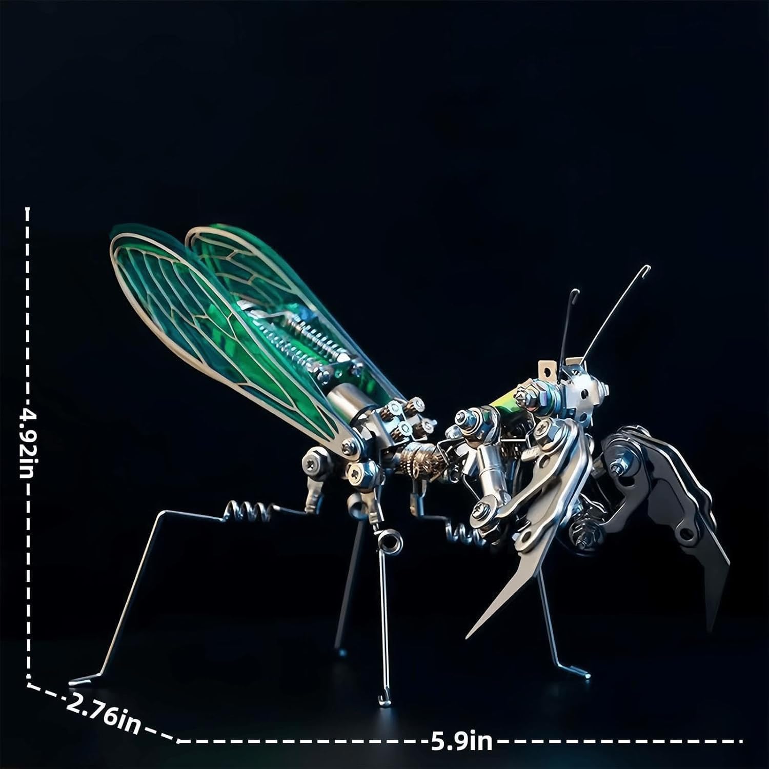 Puzzle metalowe 3D dla dorosłych, zestawy modeli metalowych mechanicznych modliszek, zestaw puzzli metalowych do montażu, zabawy DIY kreatywne ozdoby do montażu, prezenty dla dorosłych 258 sztuk.