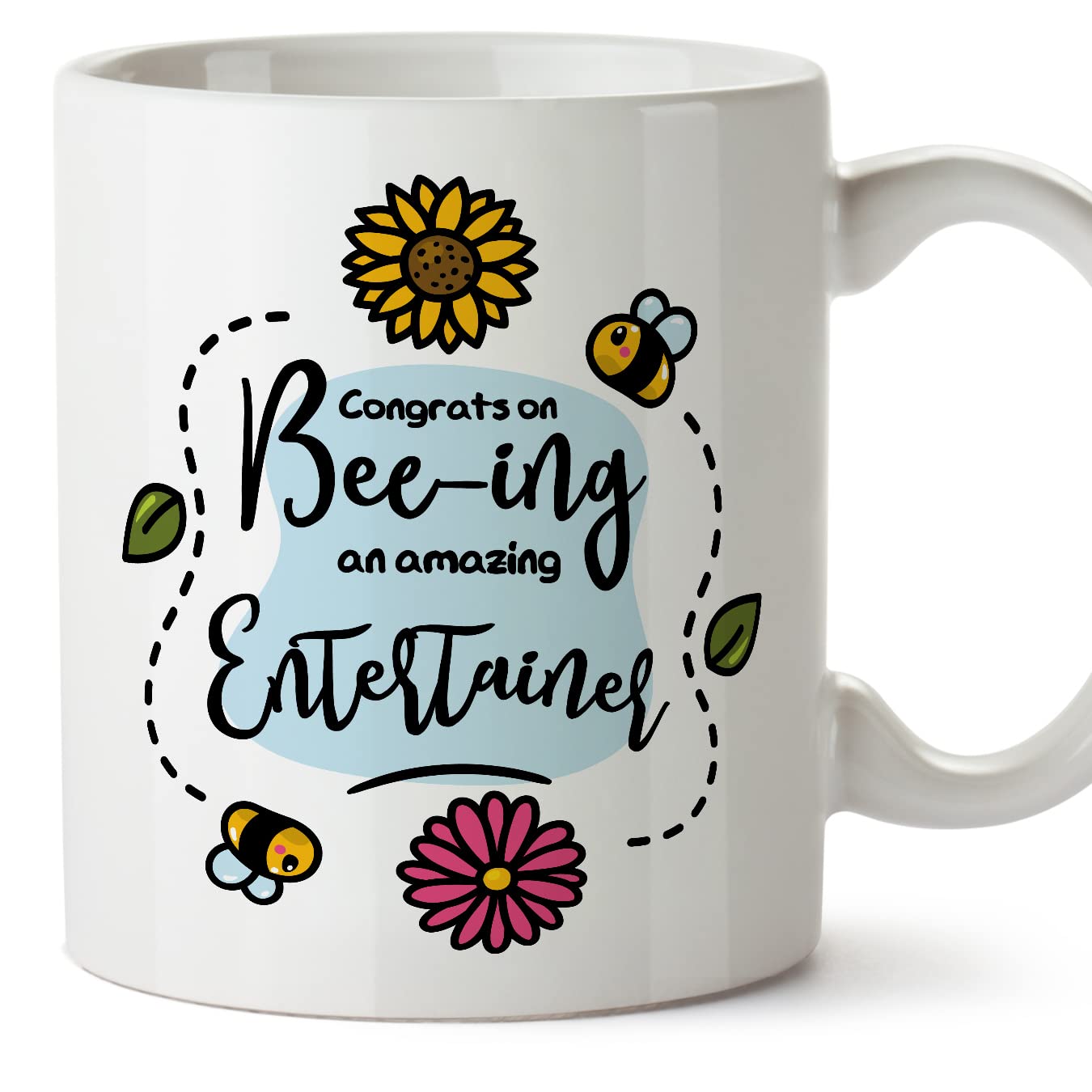 MUGFFINS Entertainer Mug - in English - Thanks for Beeing Amazing - Funny Gift for Colleagues - Ceramic 11oz Mug — image 1