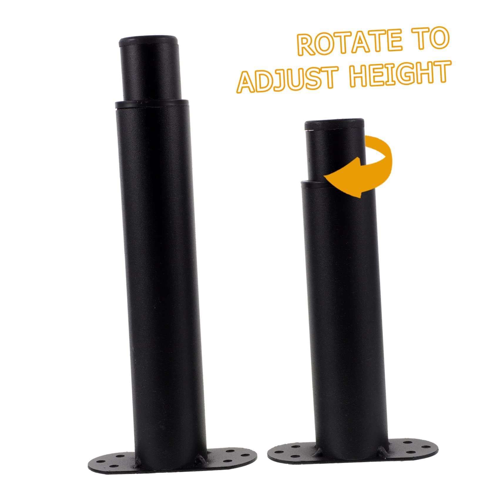 8 Piezas Patas Apoyo la Cama Listones Cama Repuesto Patas Los Muebles Patas Regulables para Muebles Patas para Muebles Regulables Patas Escritorio Soporte Cama/Negro*5Pcs/21 * 9 * 4Cm*5Pcs