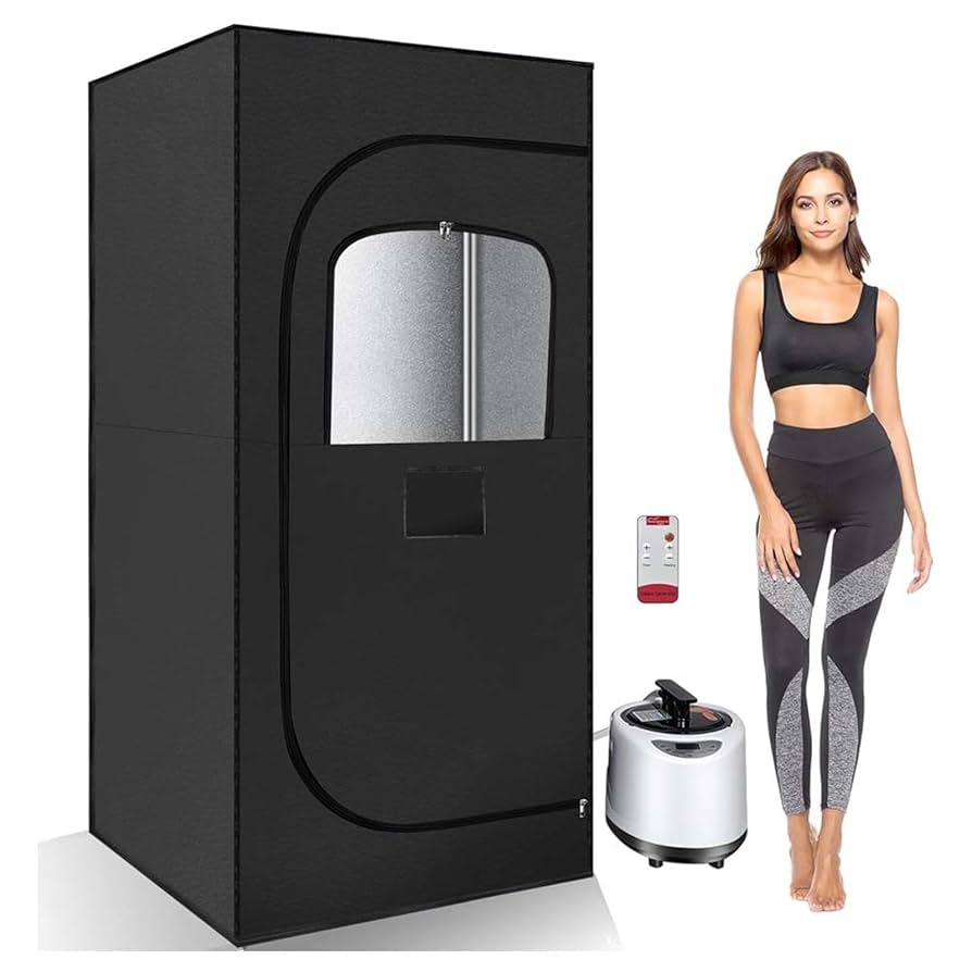 Amazon｜テントサウナ 一人用 360°全身ヒートスチームサイクル