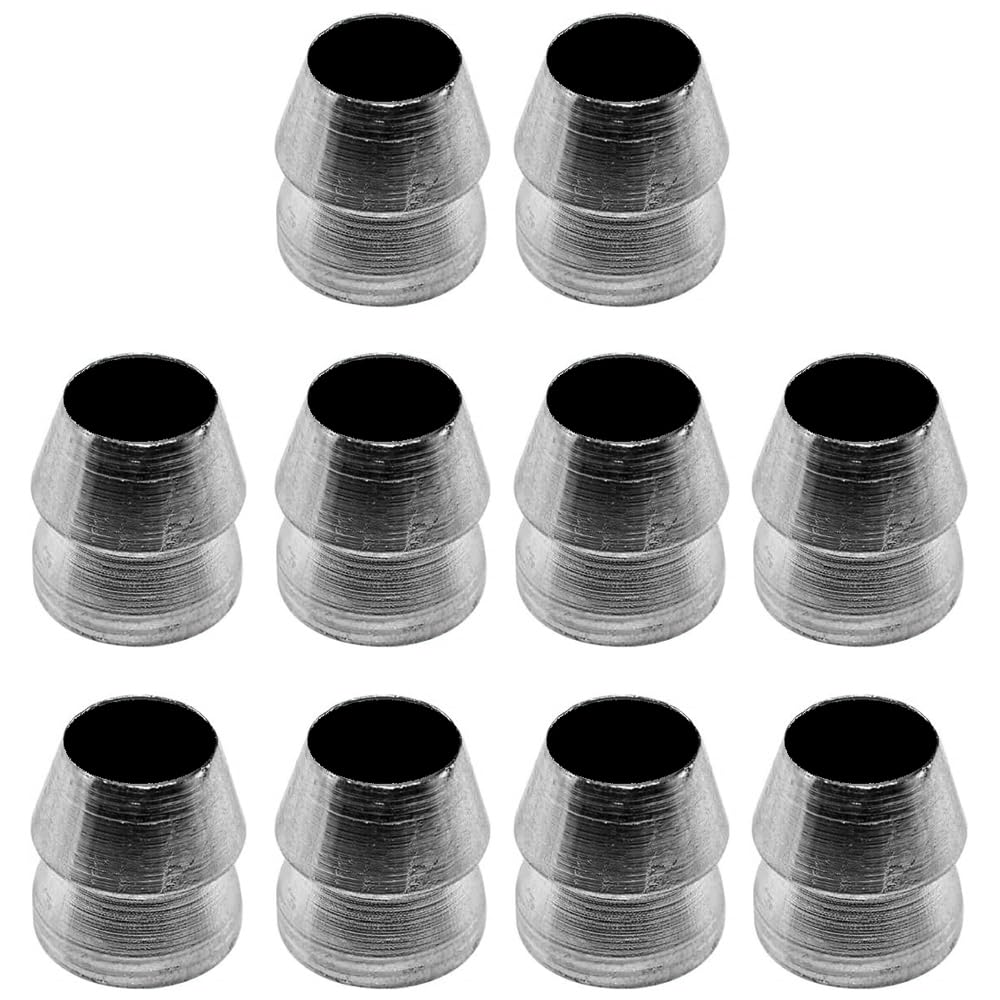 Cunei di sicurezza con manico rotondo, 10 pezzi in acciaio con manico per martello, cunei conici per ascia, artiglio, martello, slitta (18 mm)