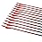 Pointdo 30inch Carbon Arrow Fluorescence Color Targeting and Hunting Practice Arrows for Recurve and Compound Bow with Removable Tips (Fluorescein Red)