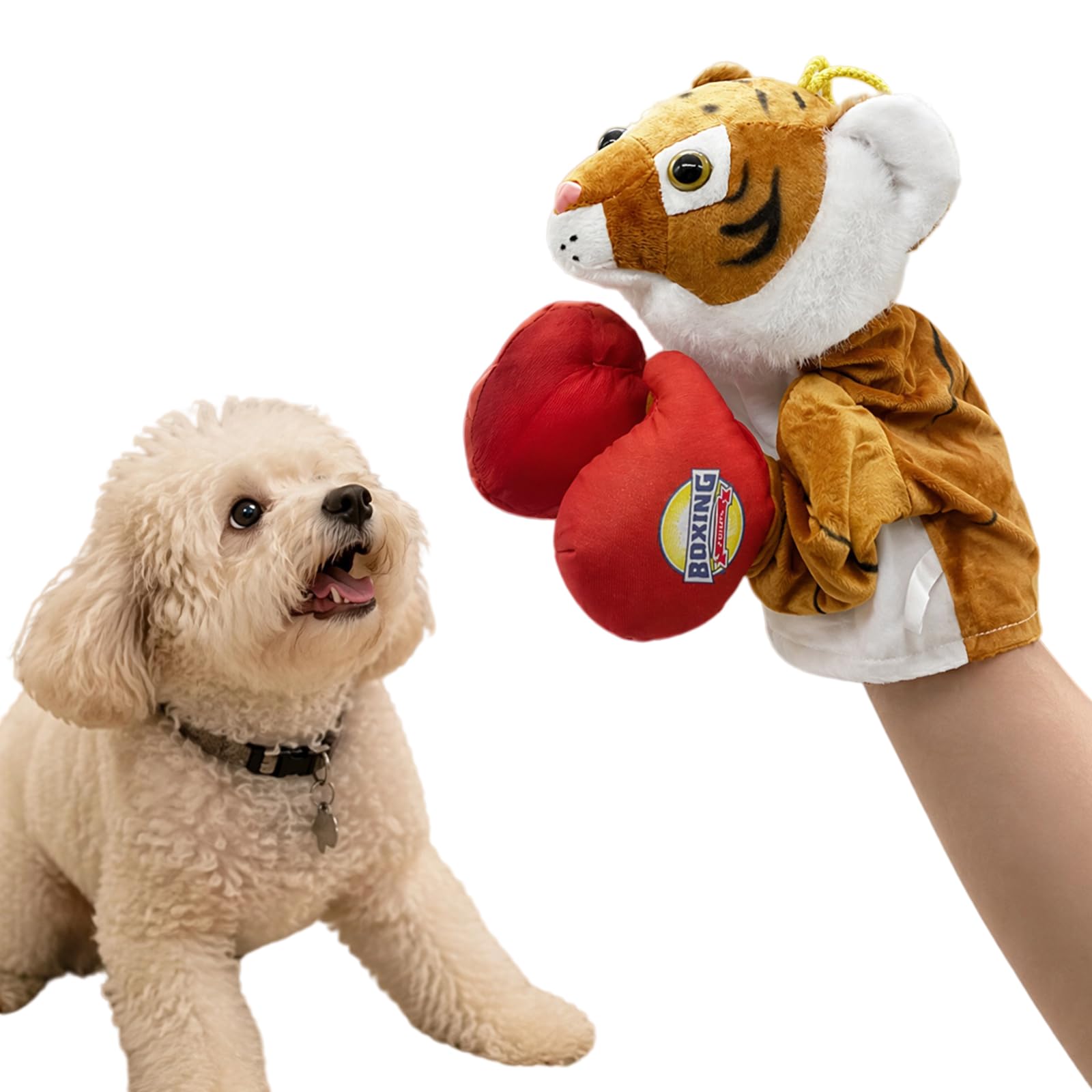 Kung Fu Husky Punching Puppet, Animal Boxing Puppets with Sound