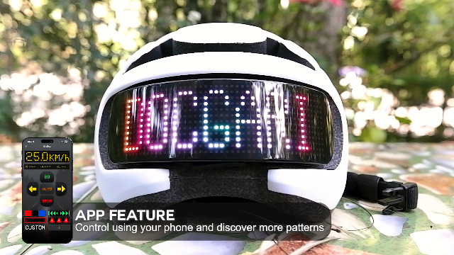 PChero Led-bord, gepersonaliseerd voor helm, aanpasbaar loopletterweergave, programmeerbaar naamplaatje, licht voor motorhelm, skihelm, veiligheidshelm