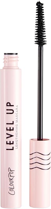 Level Up Lengthening Mascara - Buildable Black Mascara for Lifting & Lengthening Lashes - Separates and Extends Lash Length - Conditioning Formula with Vitamin C & E - Black (0.25 oz)
