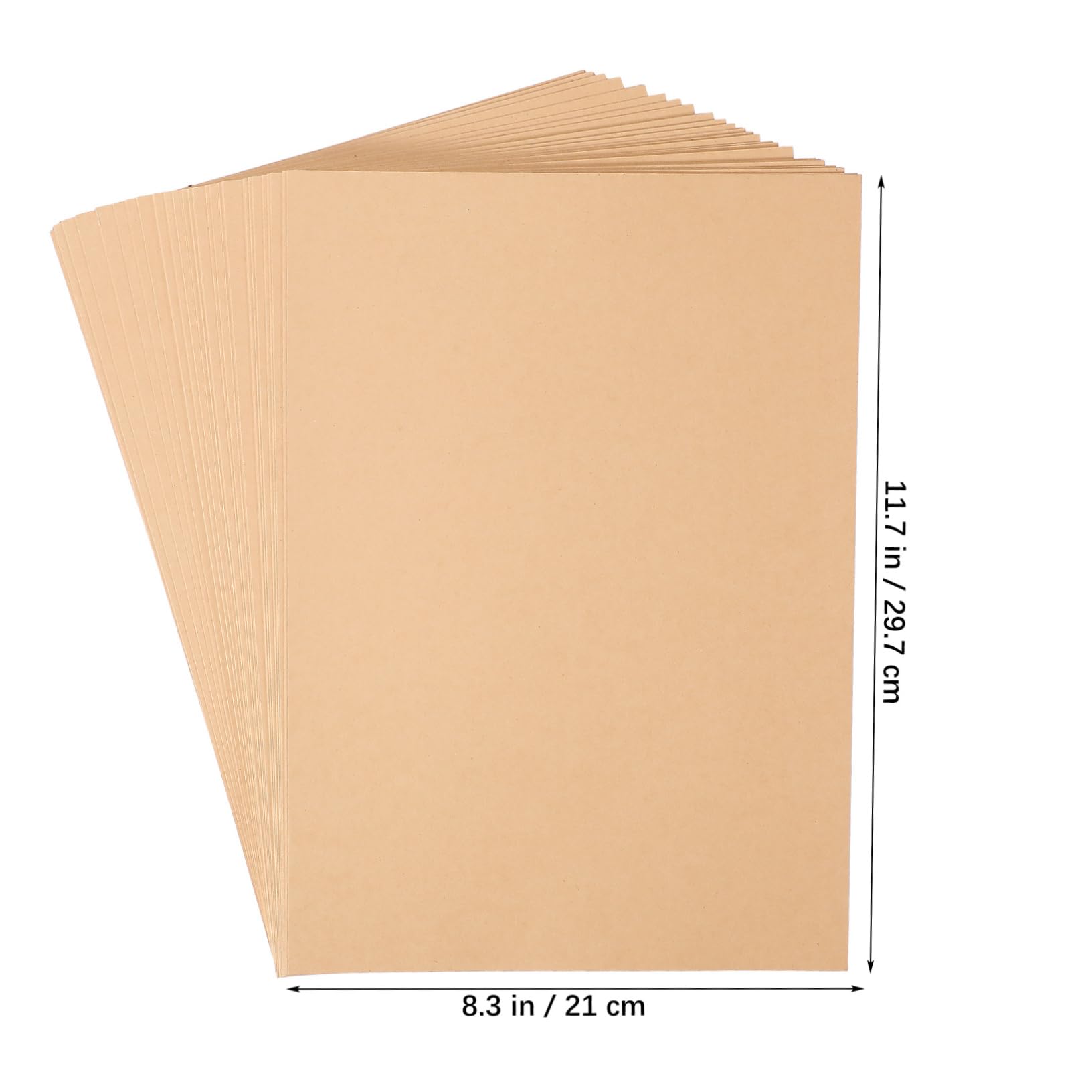 Lurrose 100pièces Papier Kraft Épais M² pour Scrapbooking Loisirs Créatifs et Projets Faits Main
