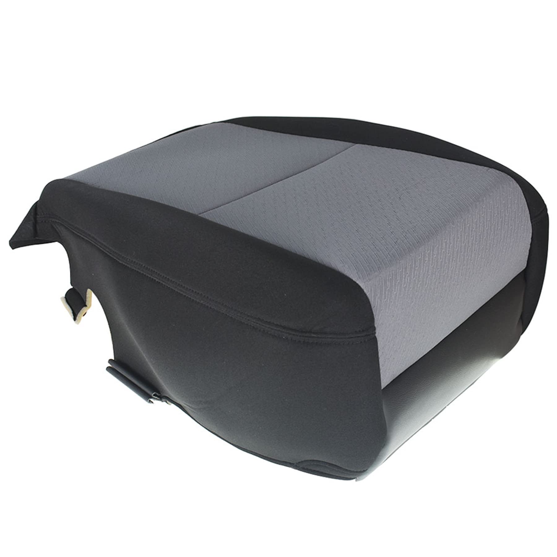 marddpair Black and Gray Driver Side Bottom Cloth Seat Cover Replacement for 2007-2014 Chevy Silverado 1500 2500HD 3500HD