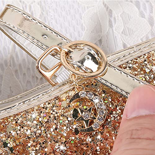 Bridesmaid Flower Girls Glitter Bow Mary Jane Dress Shoes for Wedding Party School 𝗨niform Princess Dance Shoes3