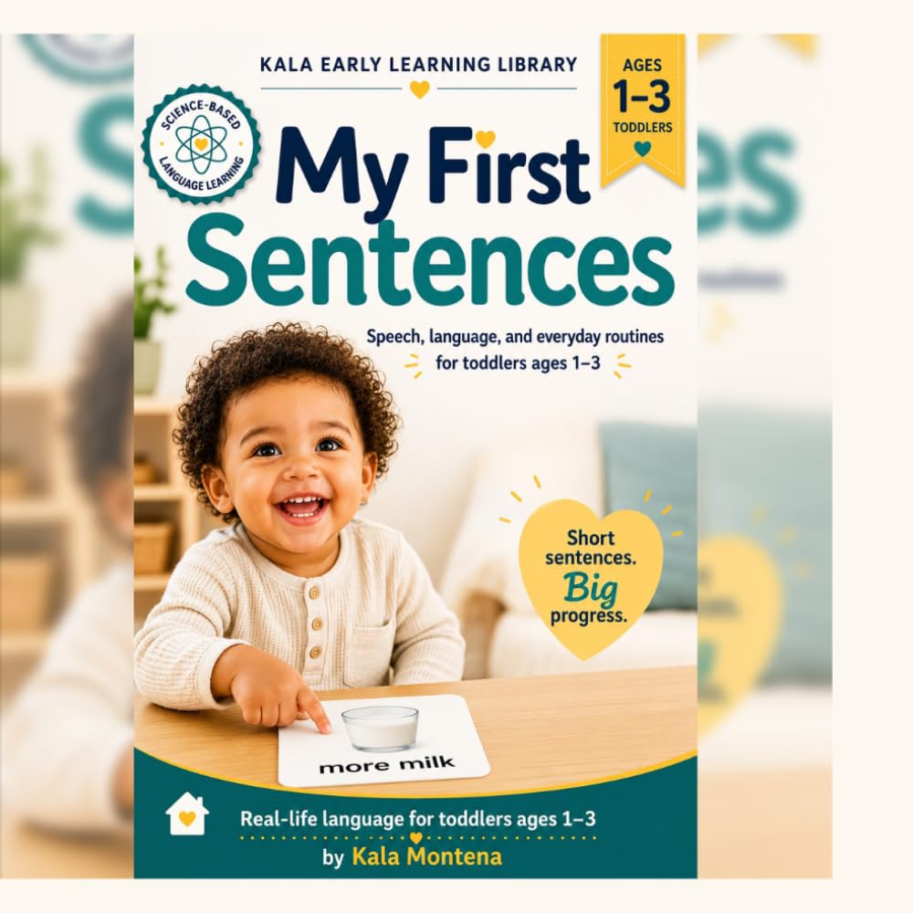Learn to Talk: My First Sentences - Speech, Language, and Everyday Routines for Toddlers Ages 1–3: A Real-Photo Sentence Book with Word Cards, Grammar ... Parents and Caregivers: 6 (My First Words)