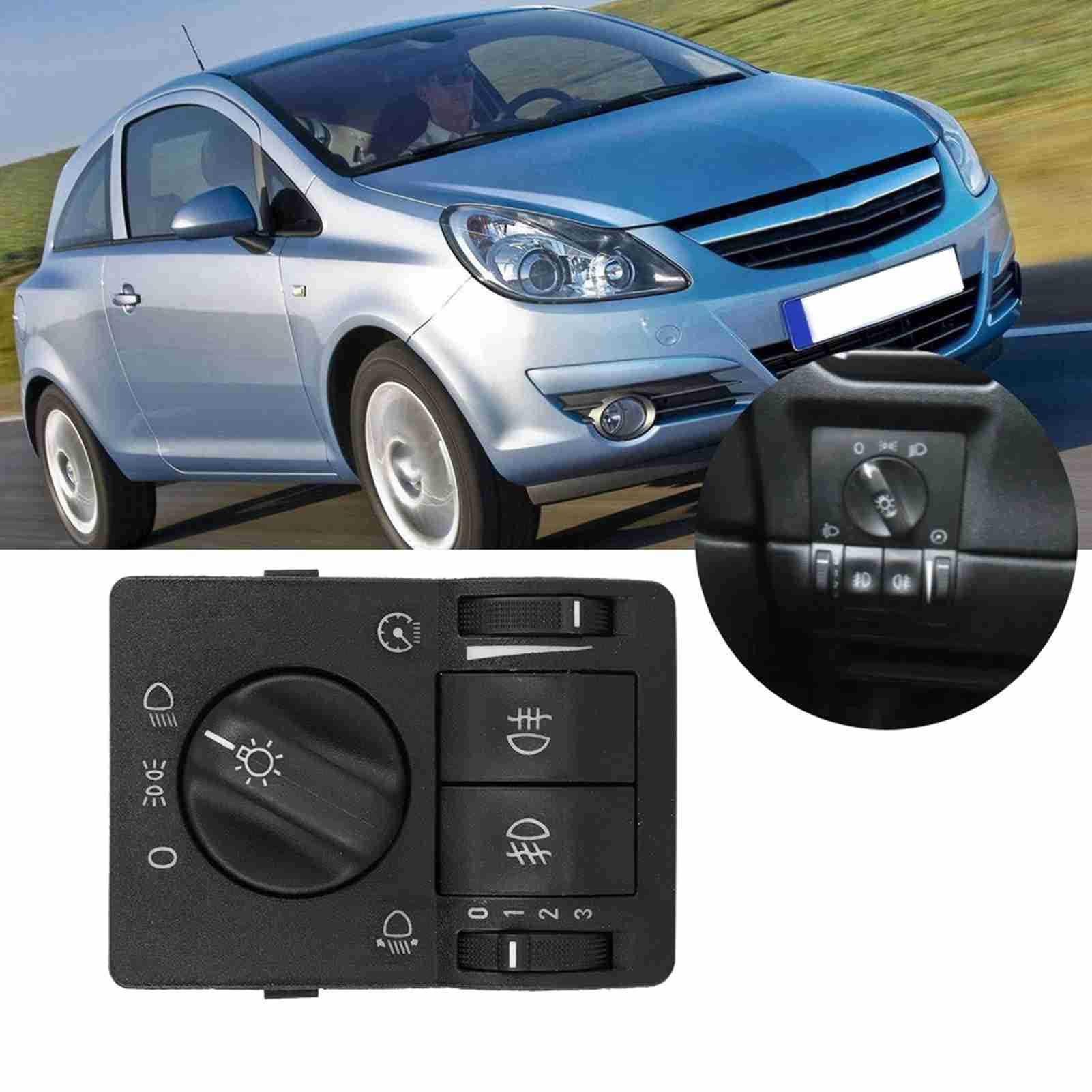 Botón Interruptor Faros Antiniebla Automóvil Repuesto Universal para Pieza Control de Luces Antiniebla Principal de Vehículo Reemplazo
