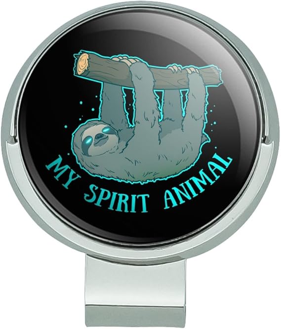 Review GRAPHICS & MORE My Spirit Animal is a Sloth Golf Hat Clip with Magnetic Ball Marker