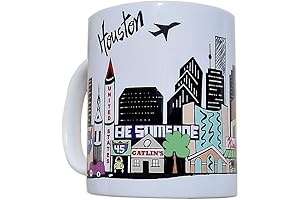 HOUSTON Texas Skyline Coffee Mug Souvenir