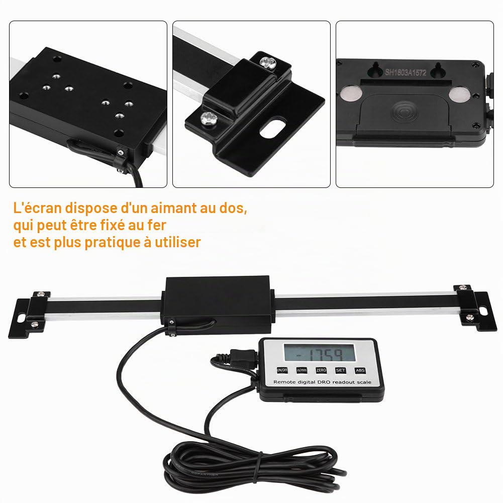 Akozon Digital Numérique Pieds à Coulisse Professionnel 0-600mm Pieds à coulisse Vernier Précis avec LCD Linéaire Numérique LCD Kit de Lecture pour Fraiseuses Machines Tours