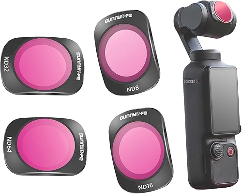Pocket3 Juego de filtros para DJI Osmo Pocket 3 Accesorios de cámara ND UV CPL MCUV ND-PL Kit de filtro de lente de cámara ajustable