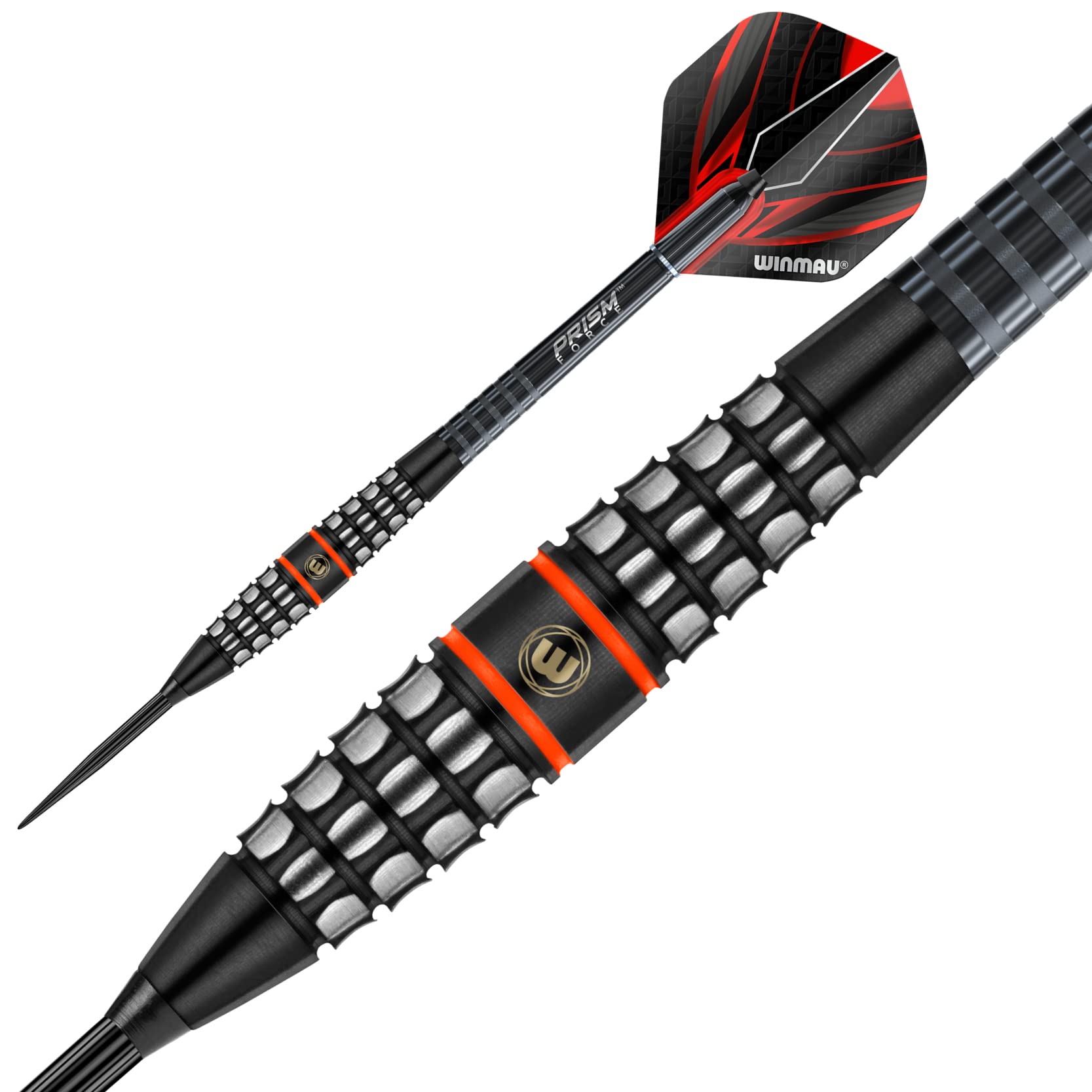 WINMAU Sicario zestaw rzutek 90% wolframu z lotkami i łodygami (trzonki), dwa style – sterowanie chwytem klastra