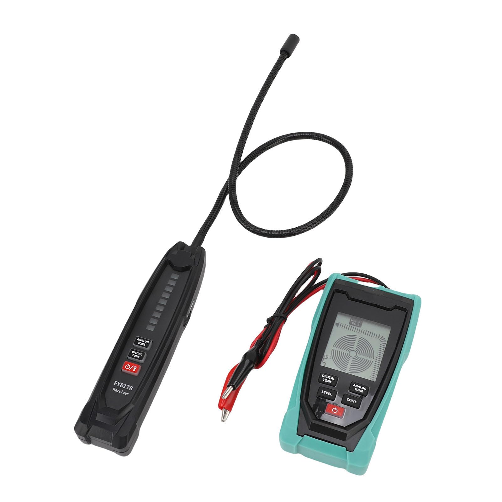 Fabater Localisateur Précis de Fils Souterrains, sensibilité Réglable, Traceur de Fil enterré Analogique Numérique pour Câble Réseau, Détection de Ligne Téléphonique, Paquet de 2