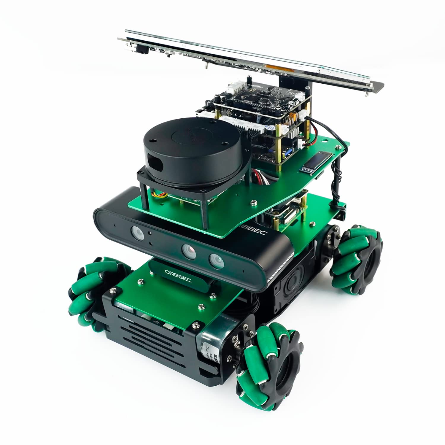 Yahboom ROS2 Robot Jetson Nano Mecanum Wheel Chassis Car Robotic Kit LIDA AI Python Programming Learnning Robotic Kit Lidar Mapping Navigation Depth Image 3D Analysis (Nano Superior Ver-Without Nano)