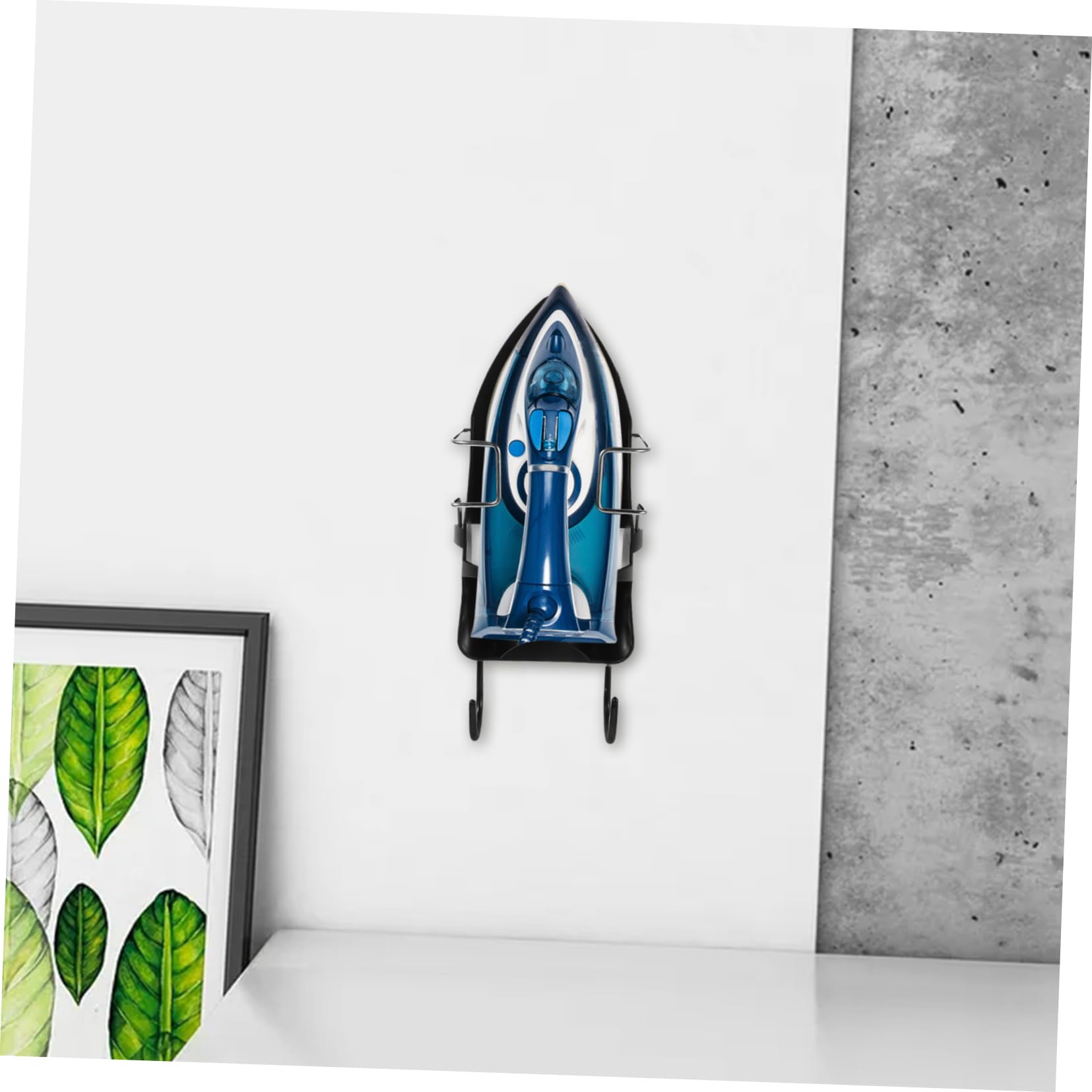 SHINEOFI Hängendes Bügelbrett mit Halterung für Bügeleisen Tür oder Wandmontage aus Platzsparendes Design mit Haken Einfach zu Montieren
